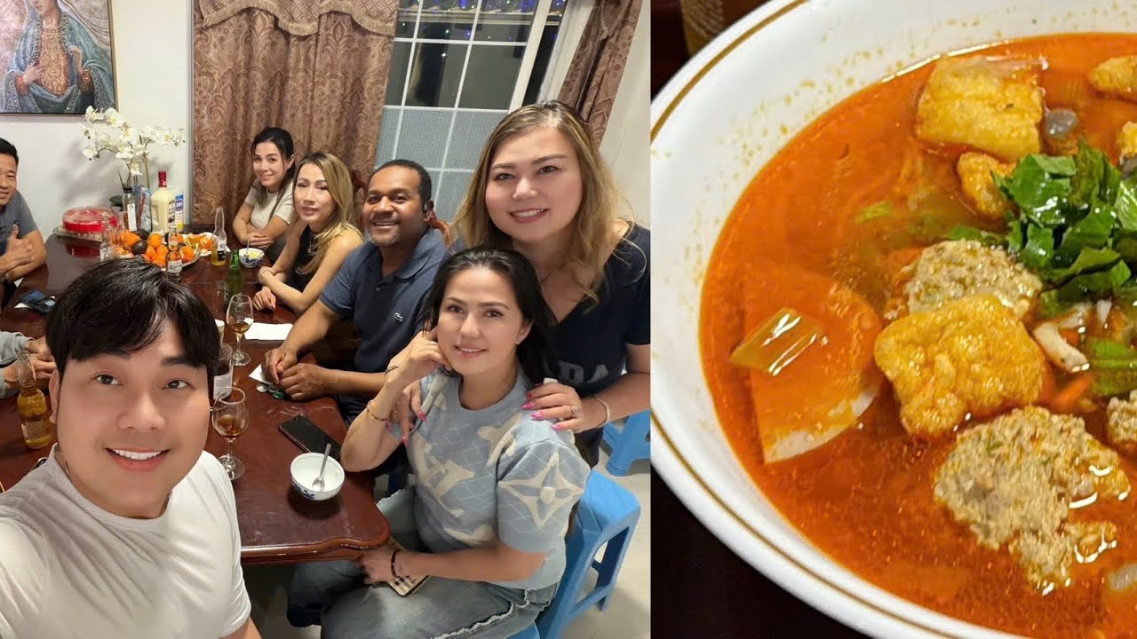Ca Sĩ Khánh Bình Nấu Bún Riêu Tại San Jose Nước Mỹ Các Fan Quý Yêu 8/3 