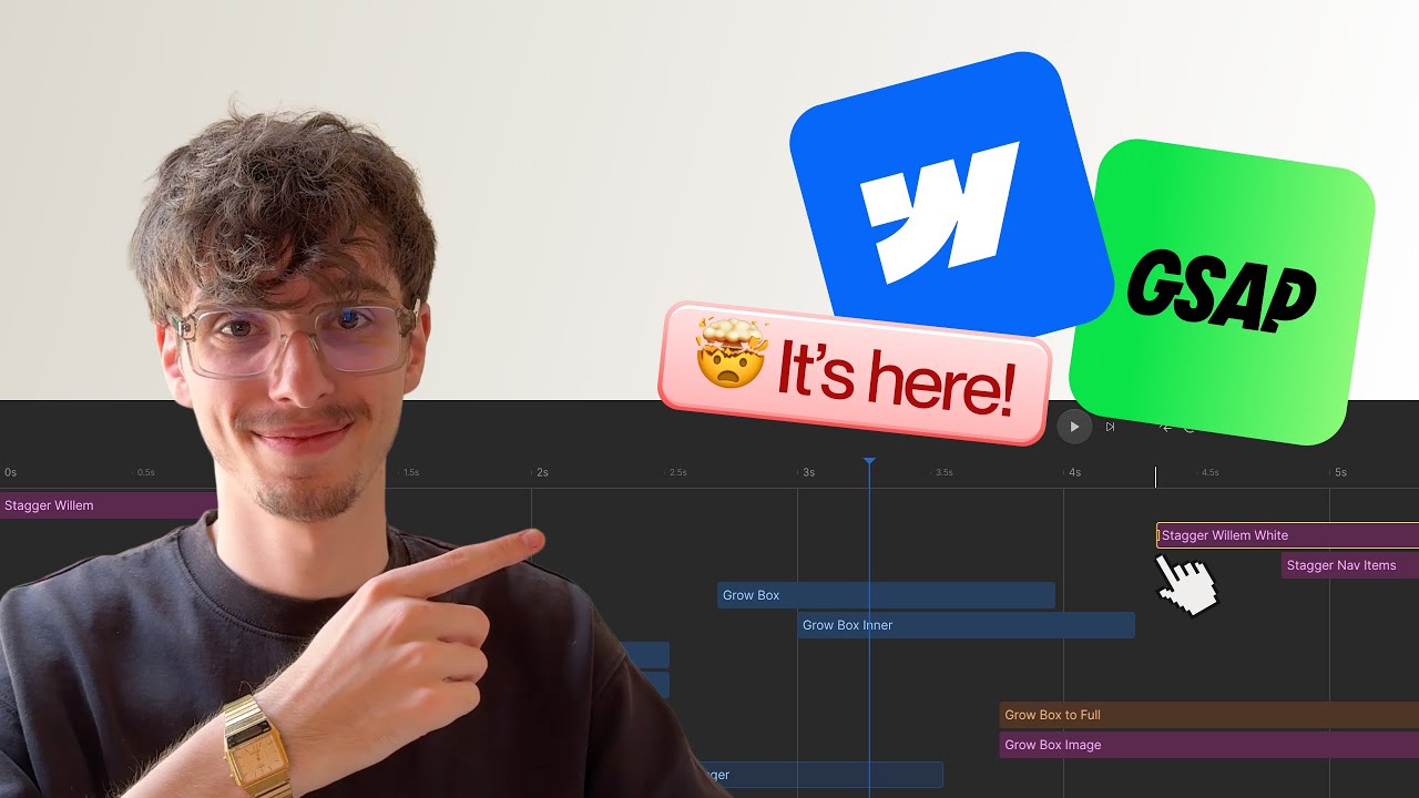 Новые взаимодействия Webflow от GSAP уже здесь!