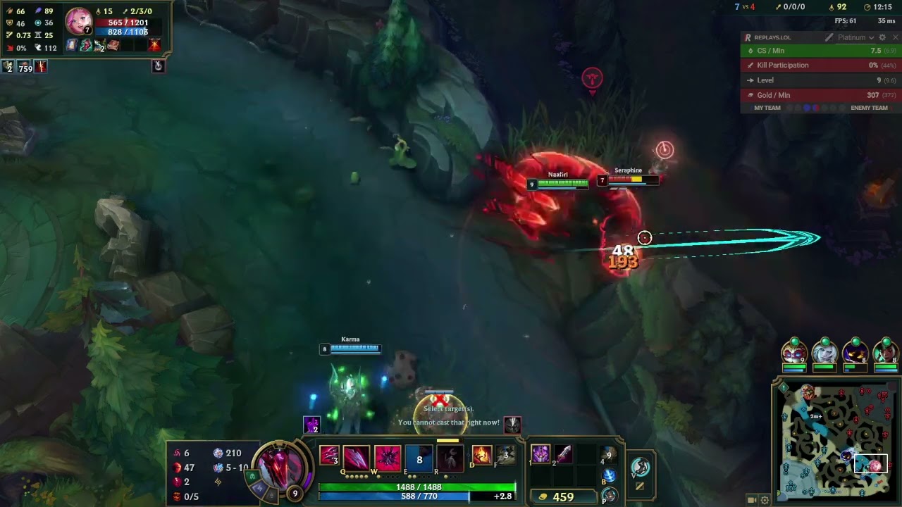 Naafiri Game 5 (Win vs Lux, struggle)
