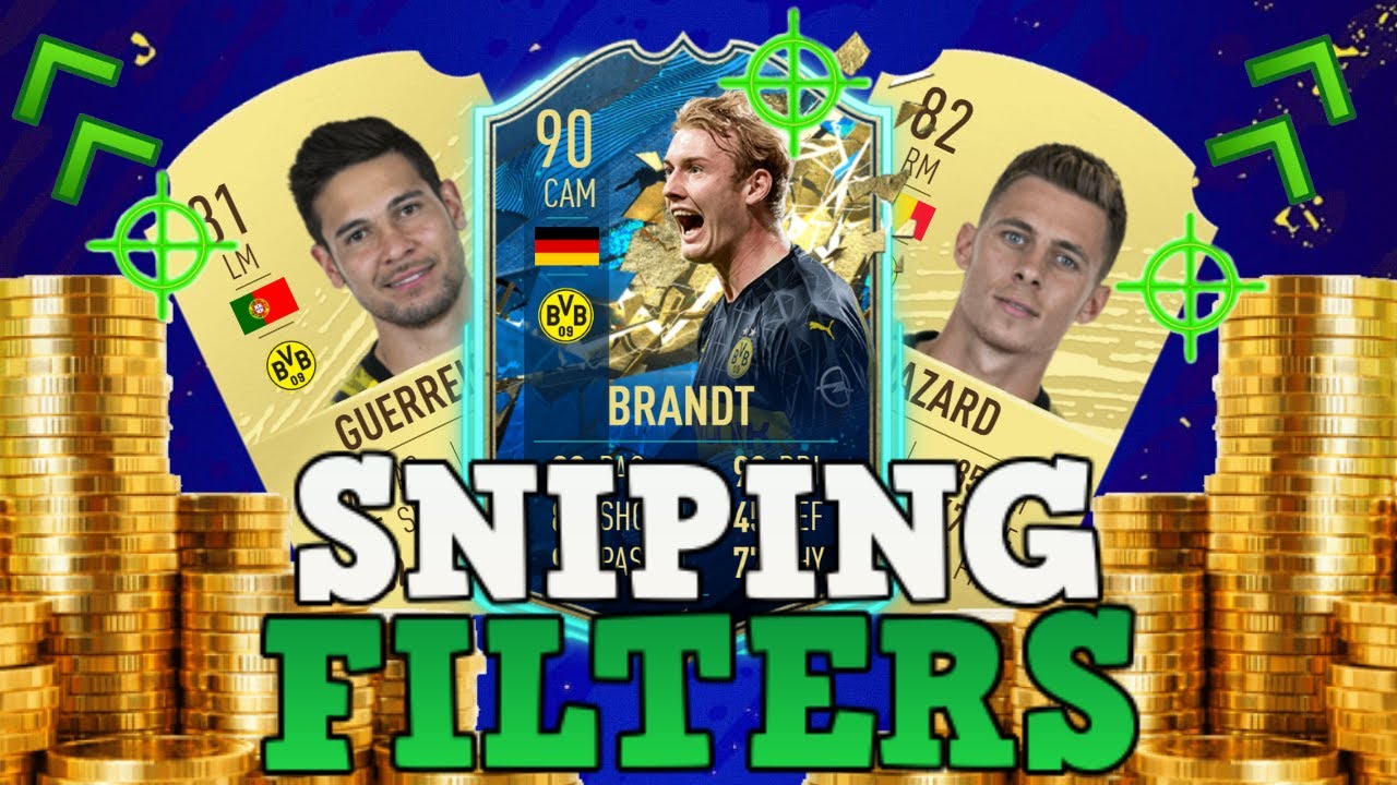 THE BEST SNIPING FILTER ON FIFA 20! BEST PLAYERS TO SNIPE ON FIFA 20! HOW TO MAKE 100K AN HOUR!