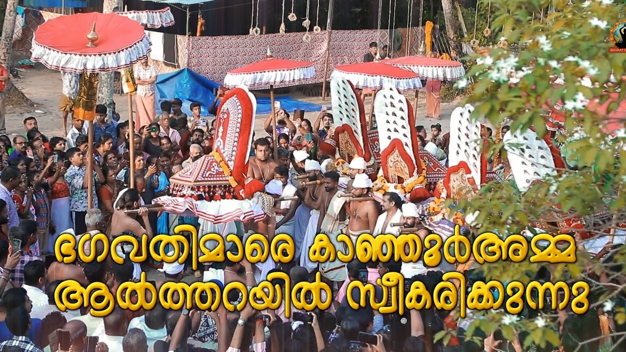 നാലമ്മമാരെയും കാഞ്ഞൂർ അമ്മ സ്വീകരിക്കുന്ന അതിമനോഹരമായ കാഴ്ച