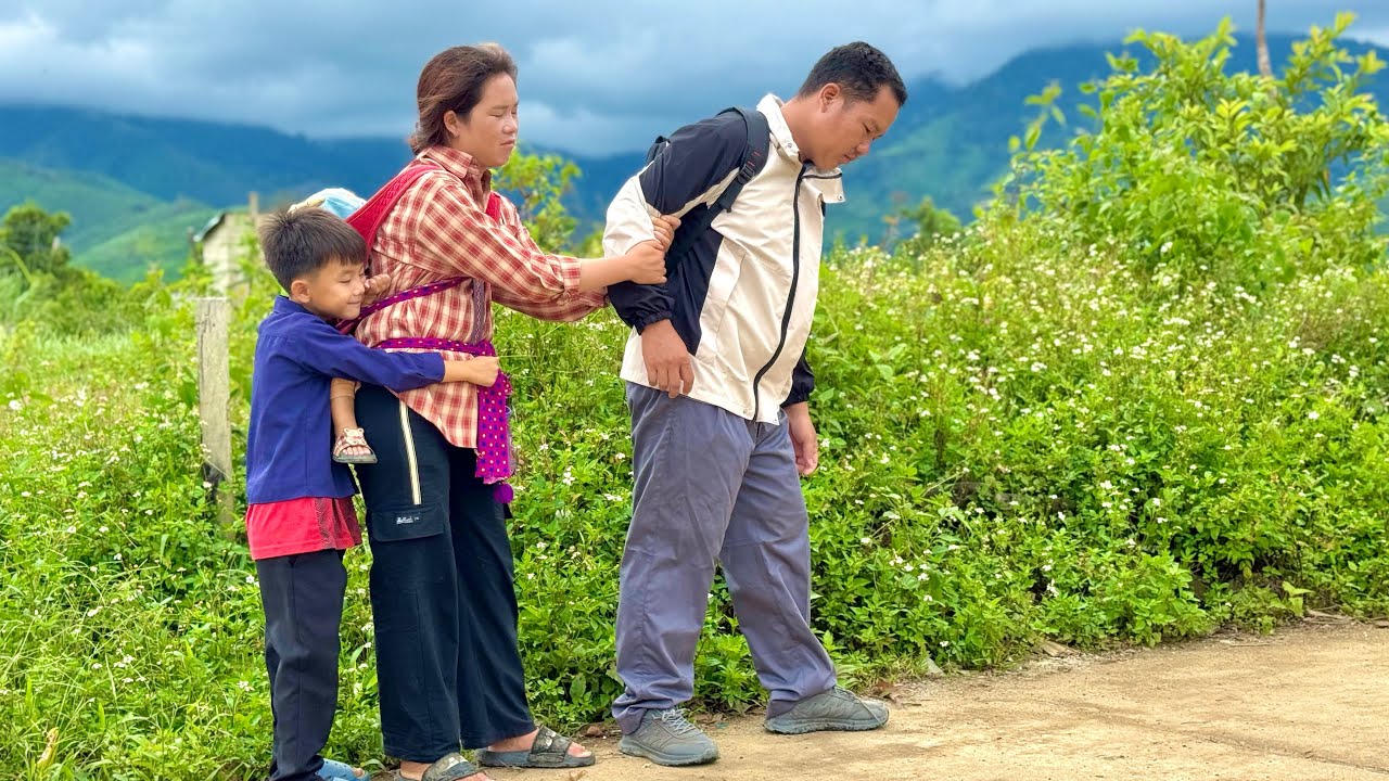 Full video 100 days, The husband left his wife and children behind.