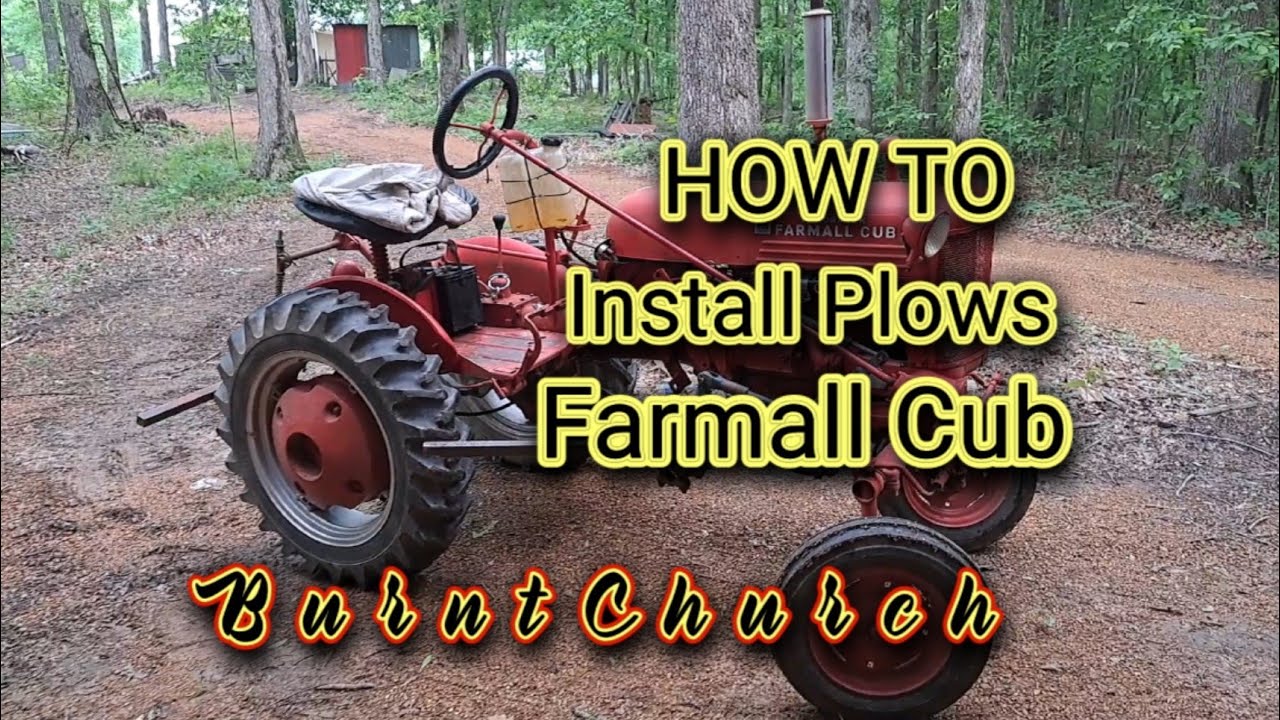 How To install plows Farmall Cub #farmallcub #plows