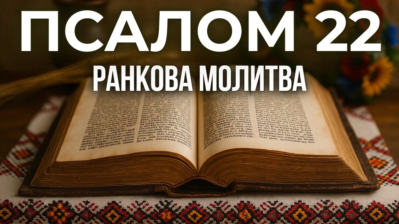 ПСАЛОМ 22 | ГОСПОДЬ – мій Добрий Пастир 🙏 | Ранкова молитва на кожен день