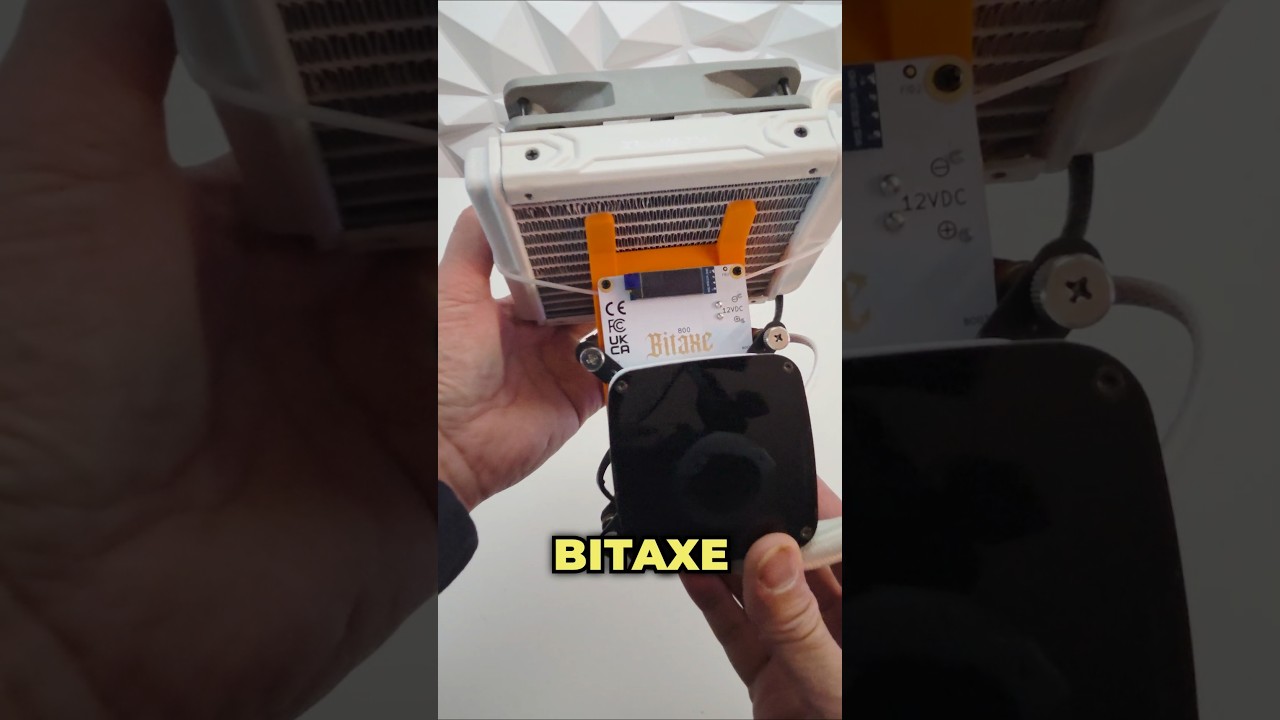Давайте разгоним и обеспечим водяное охлаждение майнера Bitaxe Gamma Turbo GT 800 Bitcoin Solo Mi...