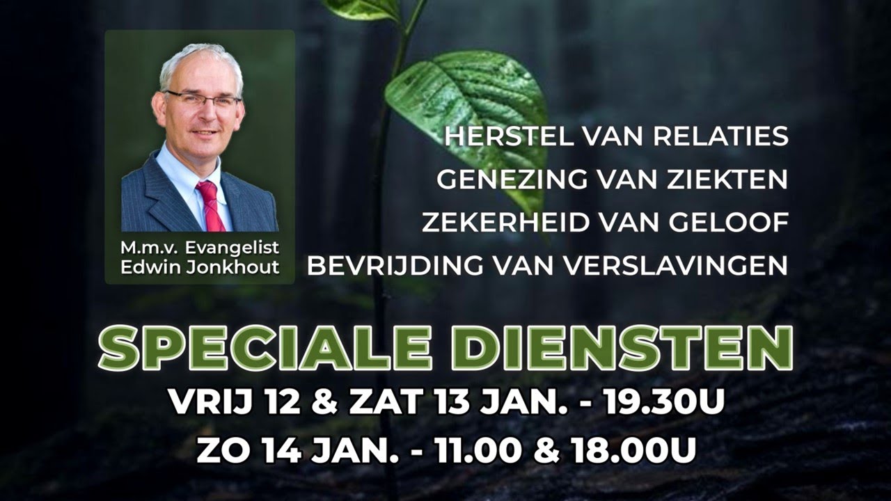 Speciale diensten met evangelist Jonkhout | Zondagavonddienst 14 januari 2024 | De Deur Schiedam