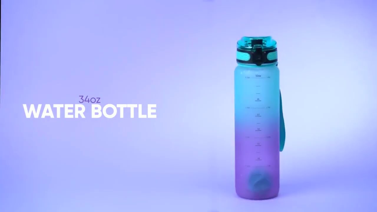 Live Infinitely 34oz Water Bottle, Galaxy