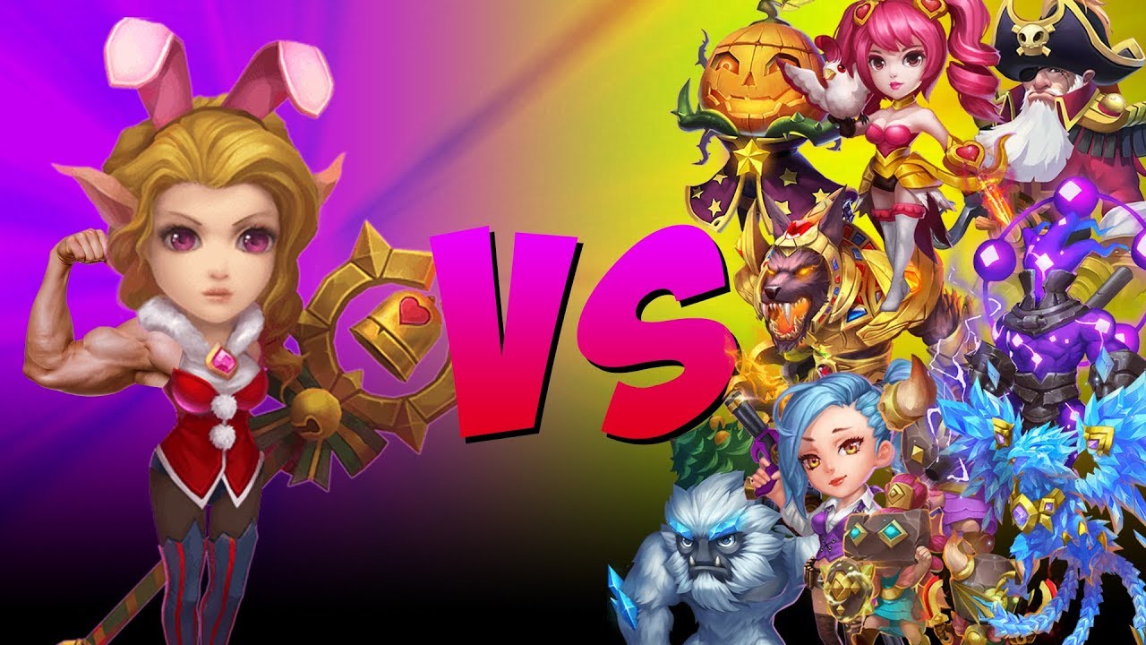 Кэнди Кейн против моих бесплатных героев. ЭТО БЕЗУМИЕ! Битва замков