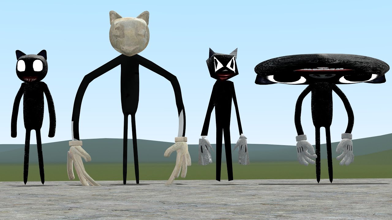 4 MORE WEIRD CARTOON CATS AT ONCE!! Garry's Mod [Trevor Henderson]