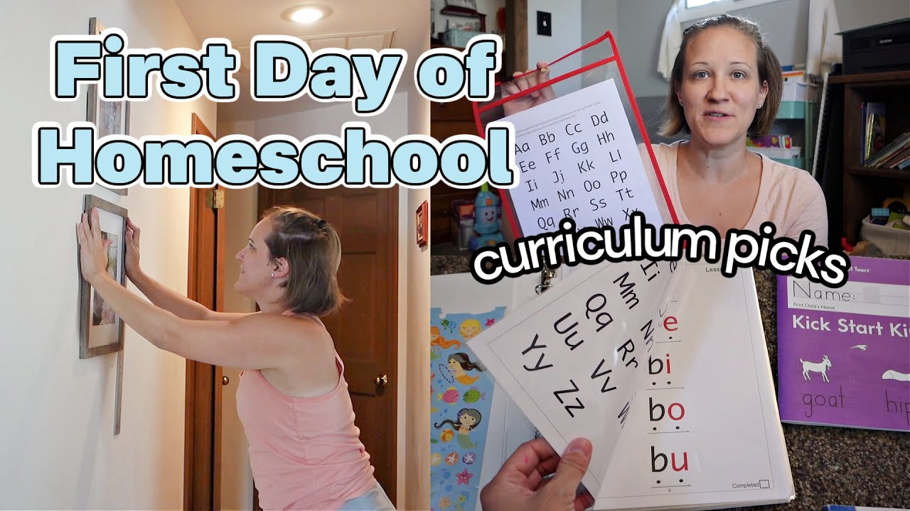 *NEW!* First Day of Homeschool, 3rd Grade and Kindergarten Curriculum // VLOG // Mommy Etc