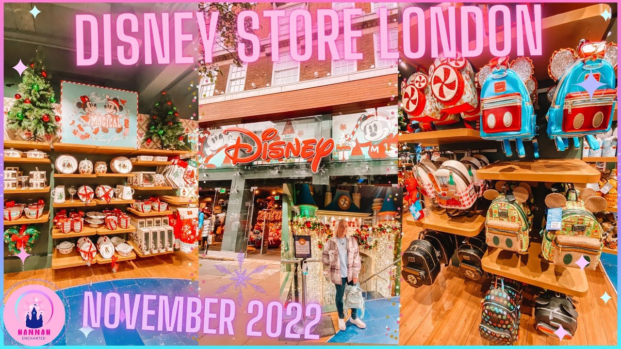 London Oxford Street Disney Store Shop Tour Christmas November 2022 Loungefly DLP ShopDisney UK Ears
