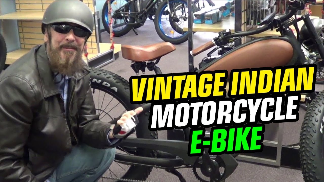 Coolest E-Bike Ever! | Vintage Indian Motorcycle Style 