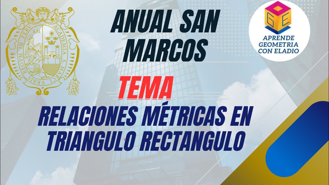 𝑹𝑬𝑳𝑨𝑪𝑰𝑶𝑵𝑬𝑺 𝑴𝑬𝑻𝑹𝑰𝑪𝑨𝑺 𝑬𝑵 𝑻𝑹𝑰𝑨𝑵𝑮𝑼𝑳𝑶 𝑹𝑬𝑪𝑻𝑨𝑵𝑮𝑼𝑳𝑶  𝑨𝑵𝑼𝑨𝑳 𝑺𝑨𝑵 𝑴𝑨𝑹𝑪𝑶𝑺