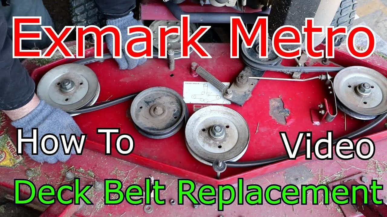 Exmark Metro Deck Belt Replacement 48 Inch How too