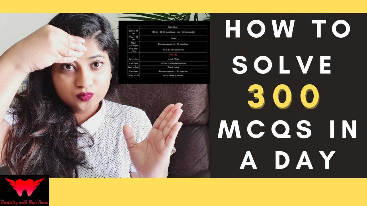 How To Solve 300 Mcqs In A Day for NEET MDS - A Complete Strategy. #NEET #NEETMDSGUIDANCE