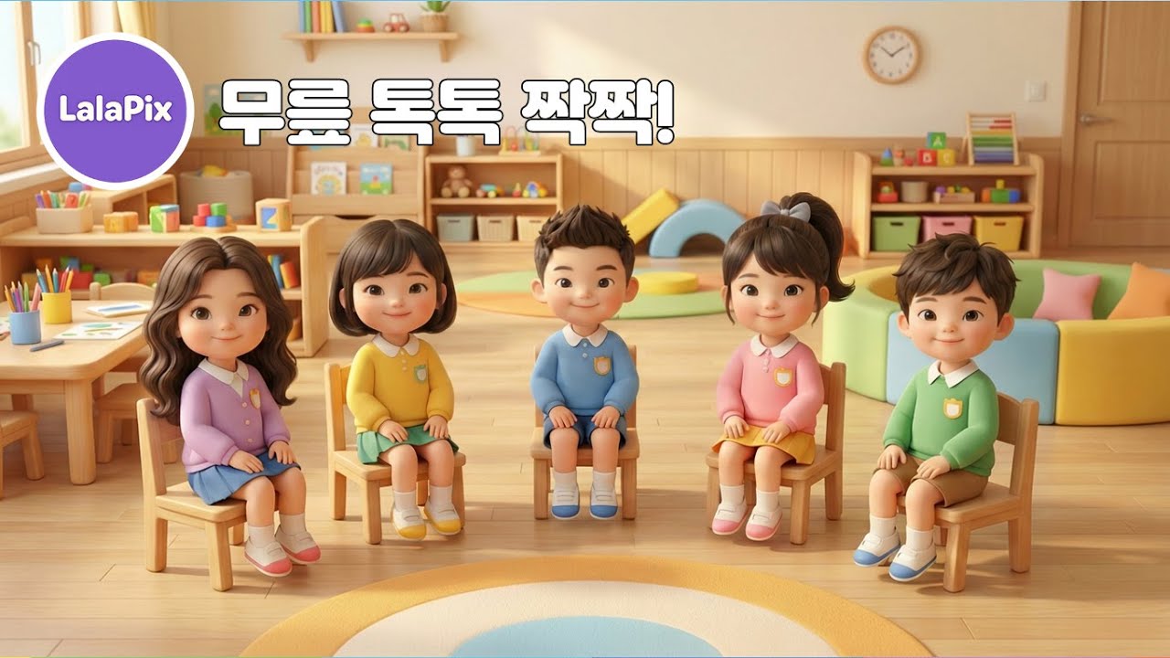 무릎 톡톡 짝짝! 👏 앉아서 하는 신나는 어린이집 신체 율동 & 손벽놀이