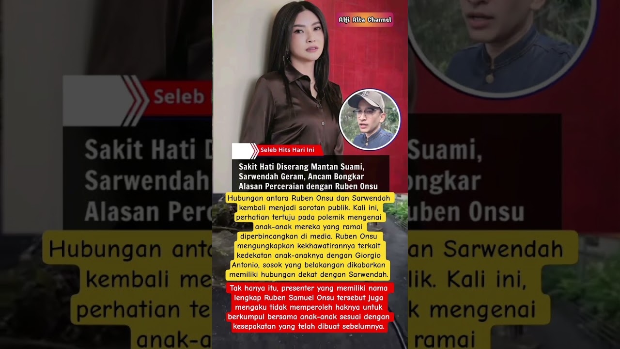HOT NEWS #shorts #sarwendah #rubenonsu