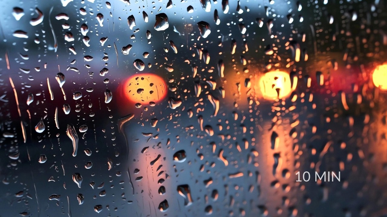 Listening to Gentle Evening Rain – Relaxing Rain Sounds for Sleep | 10 Minutes