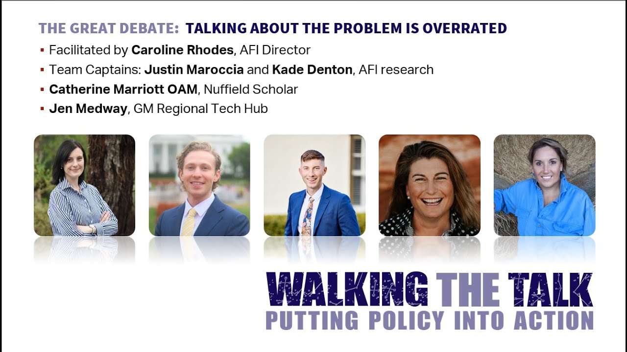 The great debate: Talking about the problem is overrated from AFI Roundtytable 2024