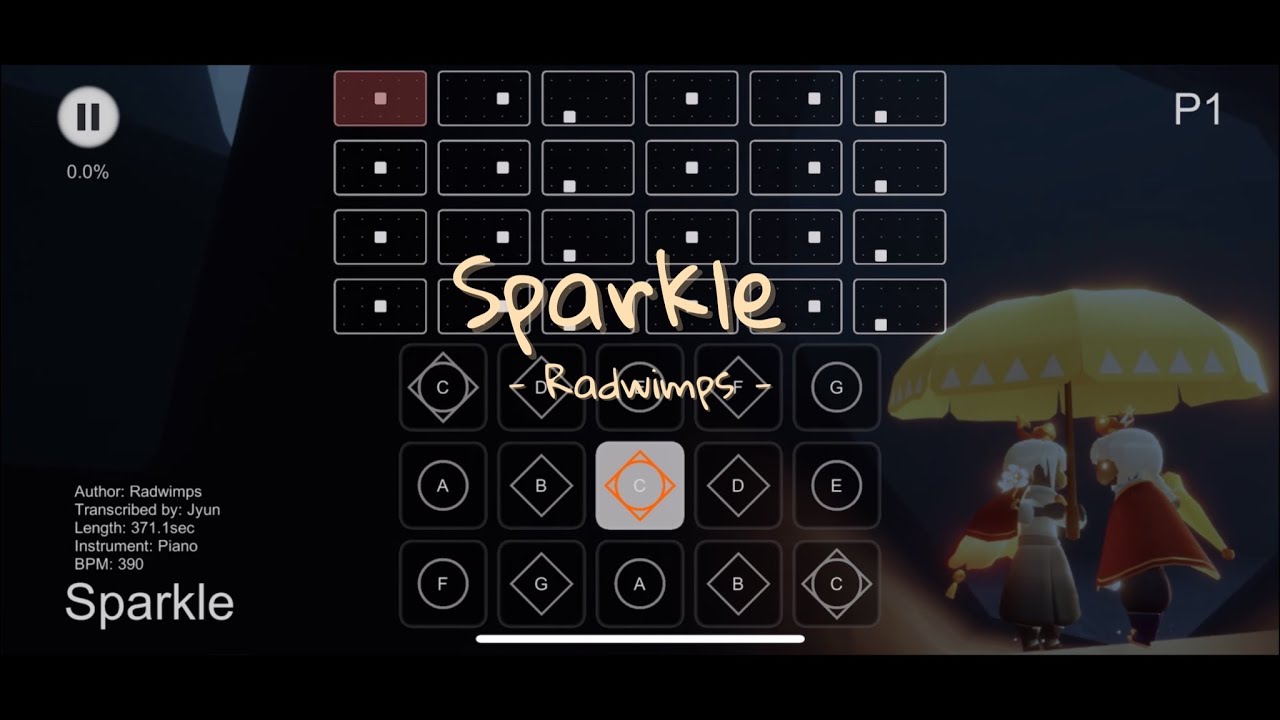 【光遇Sky Studio琴譜】Sparkle