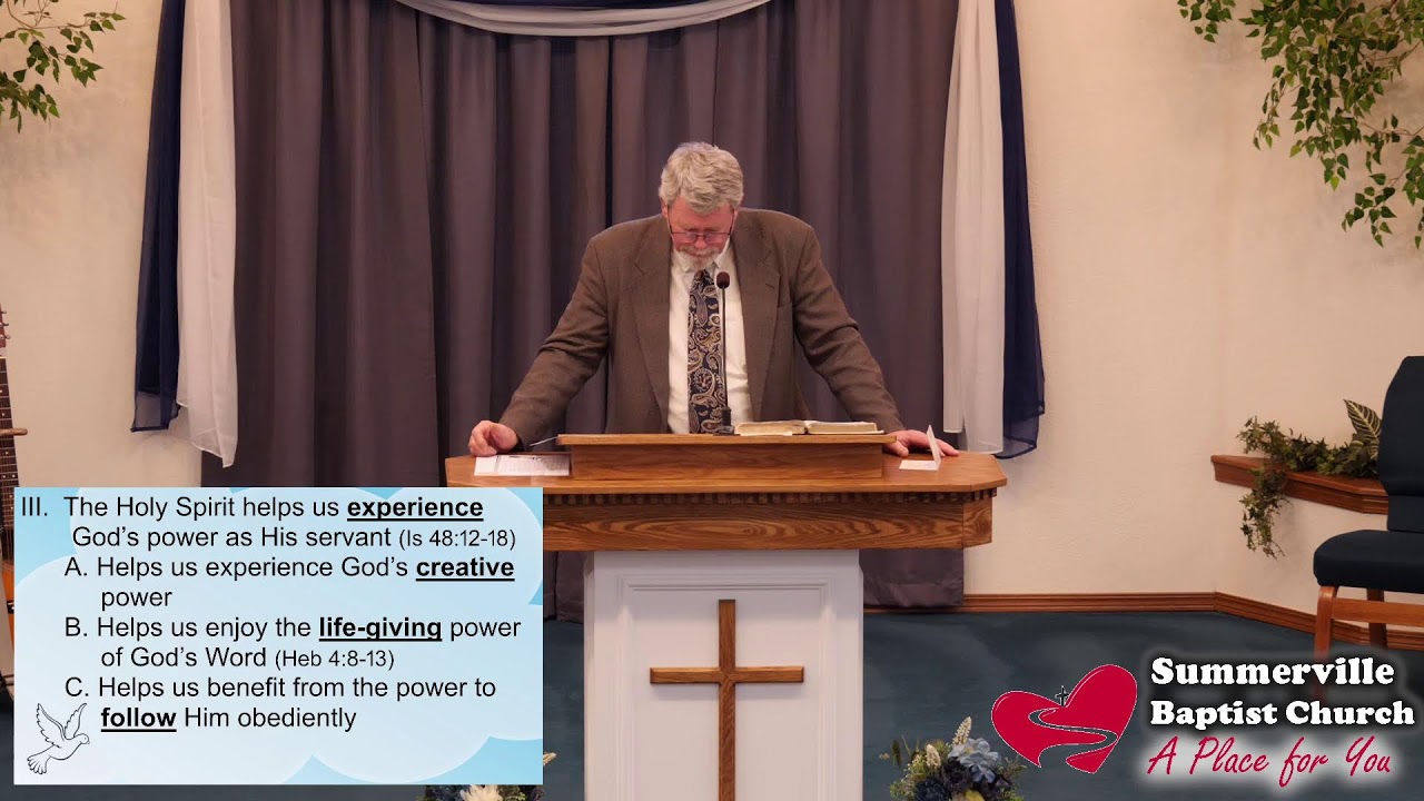 The Holy Spirit Helps Us Serve God Faithfully