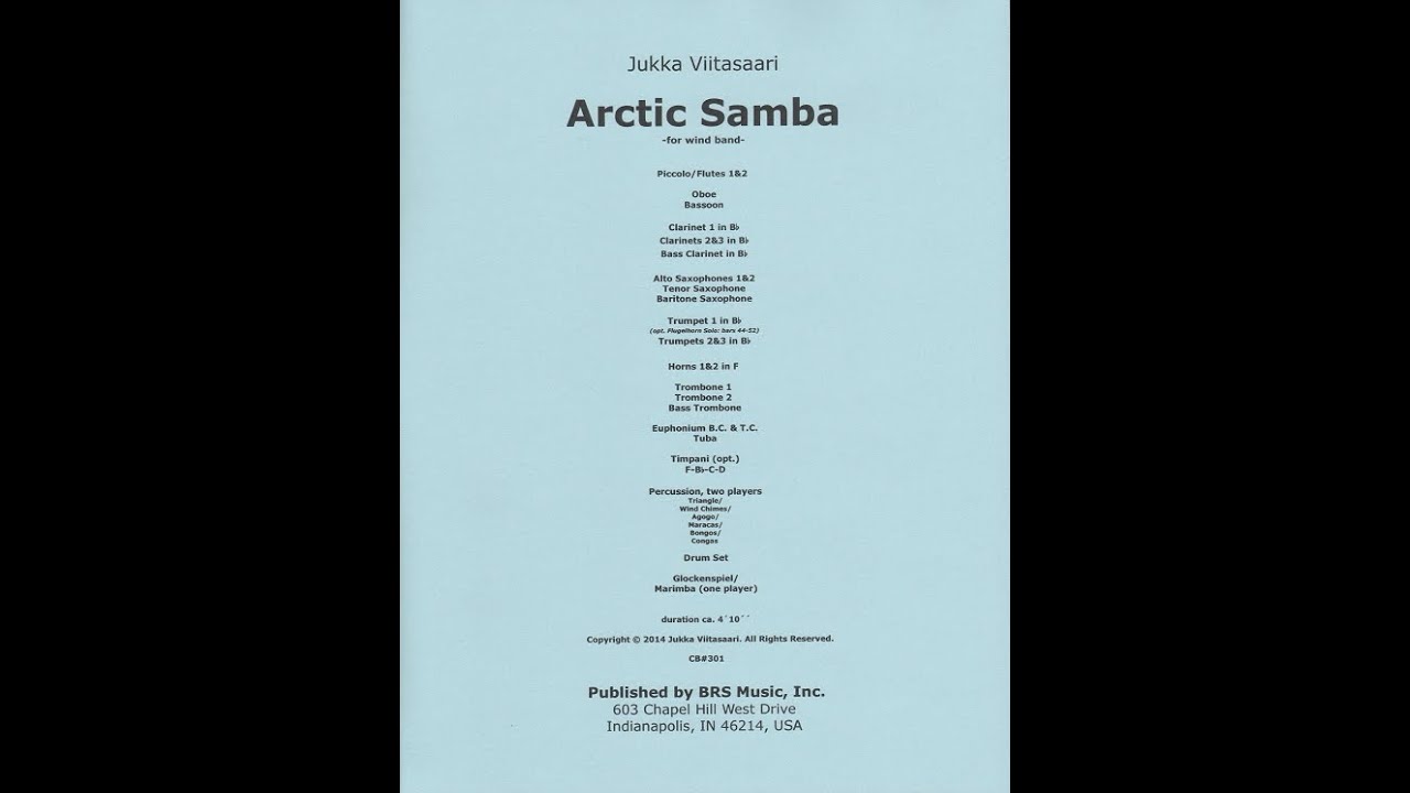 Arctic Samba (for band) by Jukka Viitasaari