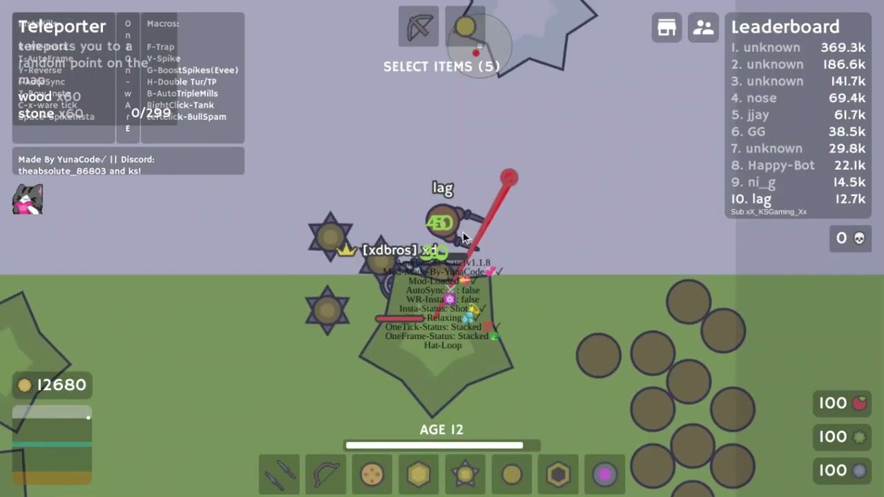 Moomoo.io Bow insta mod!! AndromedaBored Mod!