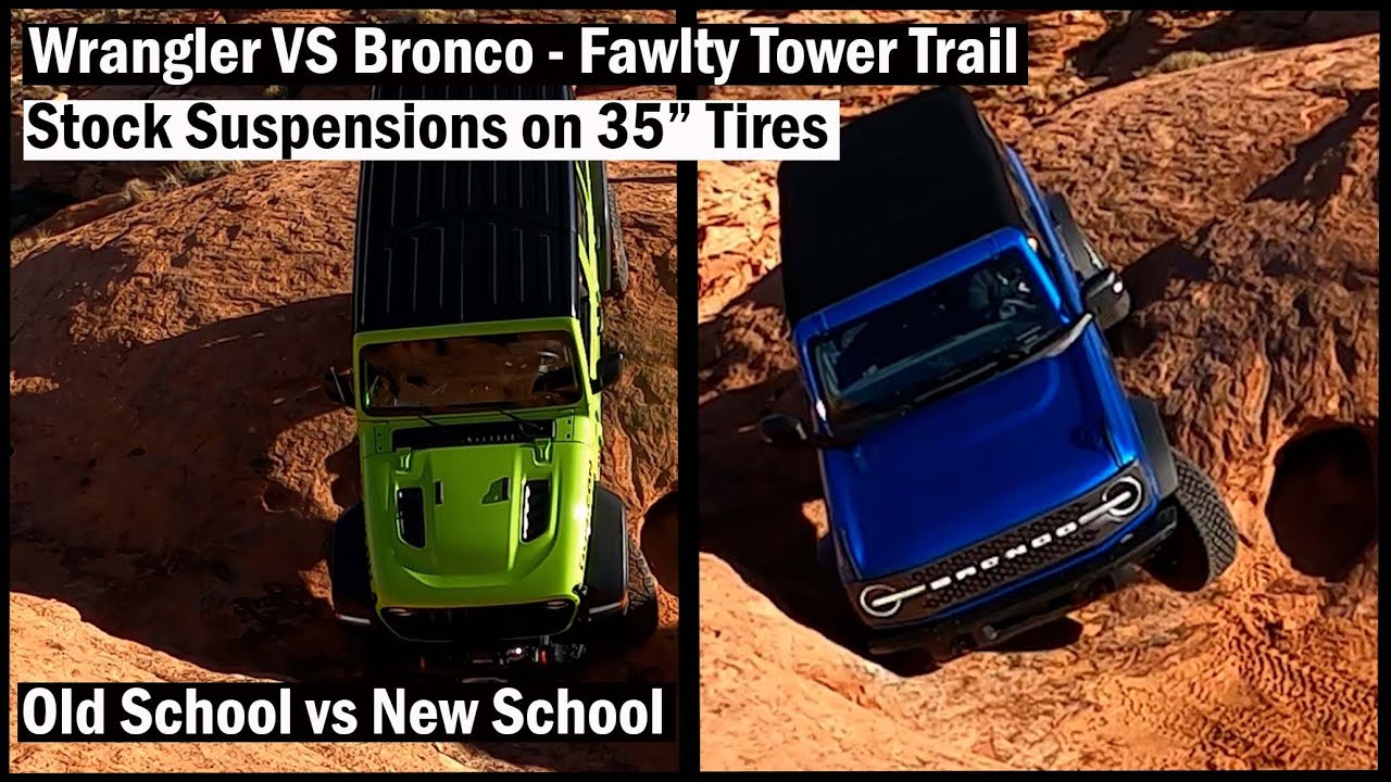 2021 Wrangler Rubicon vs 2021 Ford Bronco Badlands Sasquatch - Off Road Rock Crawling Comparison