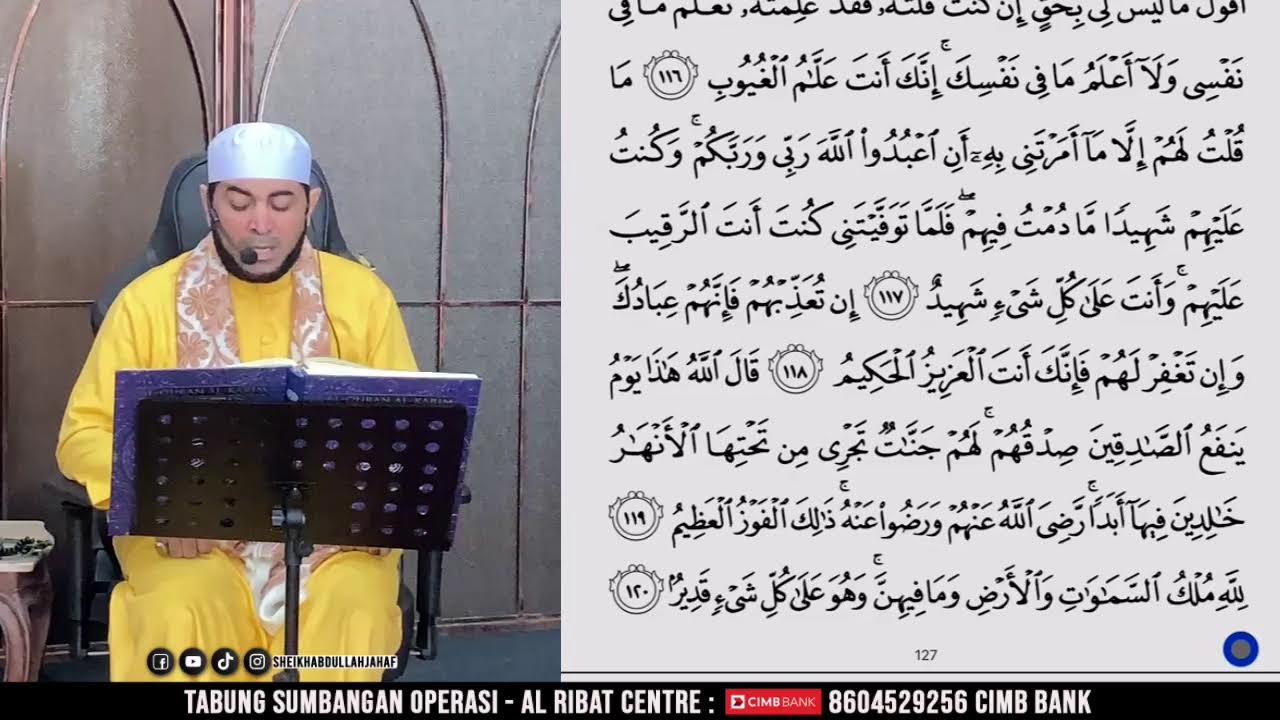 Tadarus Al-Quran Ramadhan 1447H pimpinan Sheikh Abdullah Jahaf, 23 Februari 2026