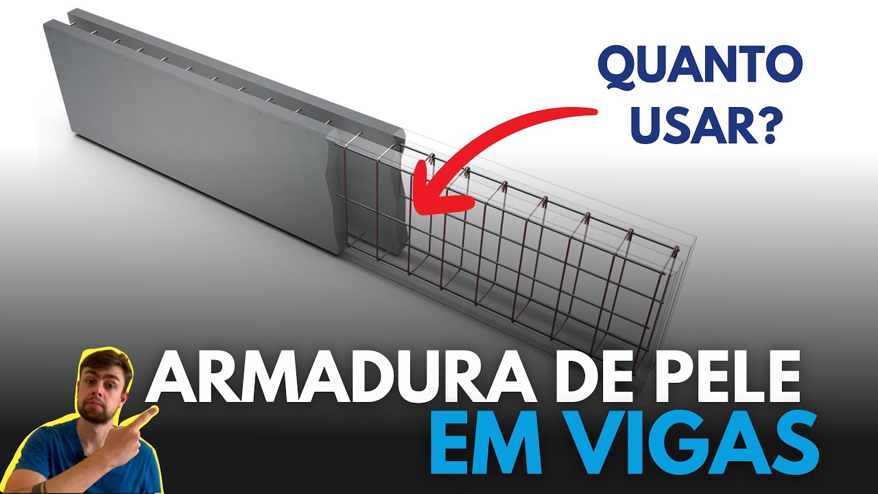 ARMADURA de PELE na VIGA? Quando &eacute; NECESS&Aacute;RIO?