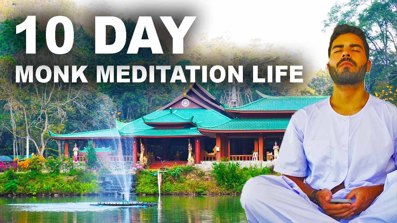 DAY IN THE LIFE INSIDE MONK MONASTARY - Wat Pa Tam Wua Monestary, Thailand