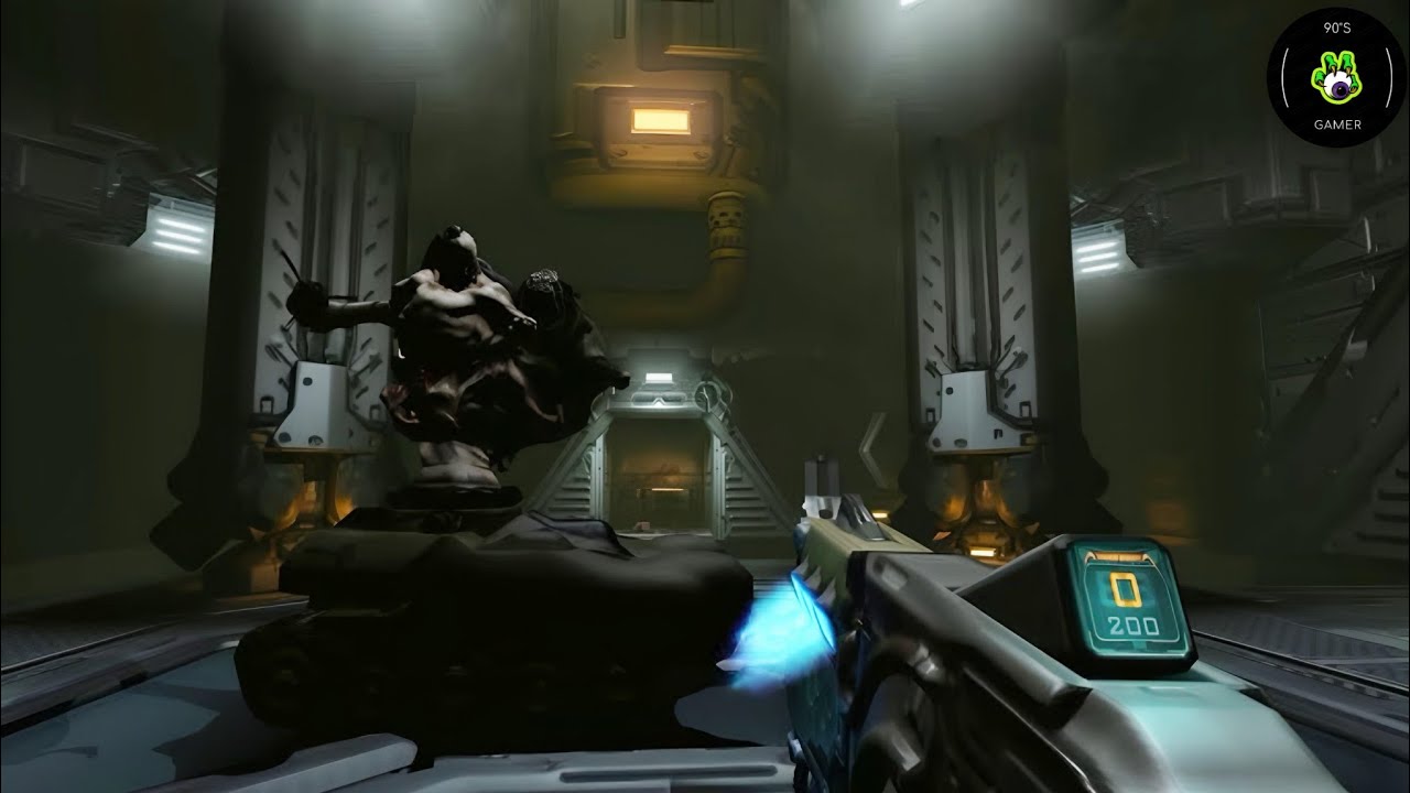 😱BOSS FIGHT WITH SCARY ROBOT   IN DOOM 3 (Full HD Gameplay)