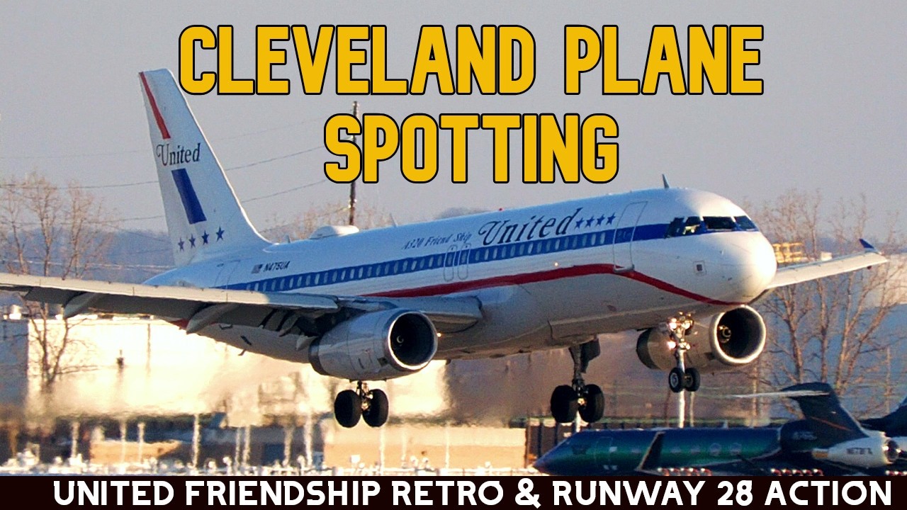 Rare Runway 28 Action at Cleveland Hopkins International Airport