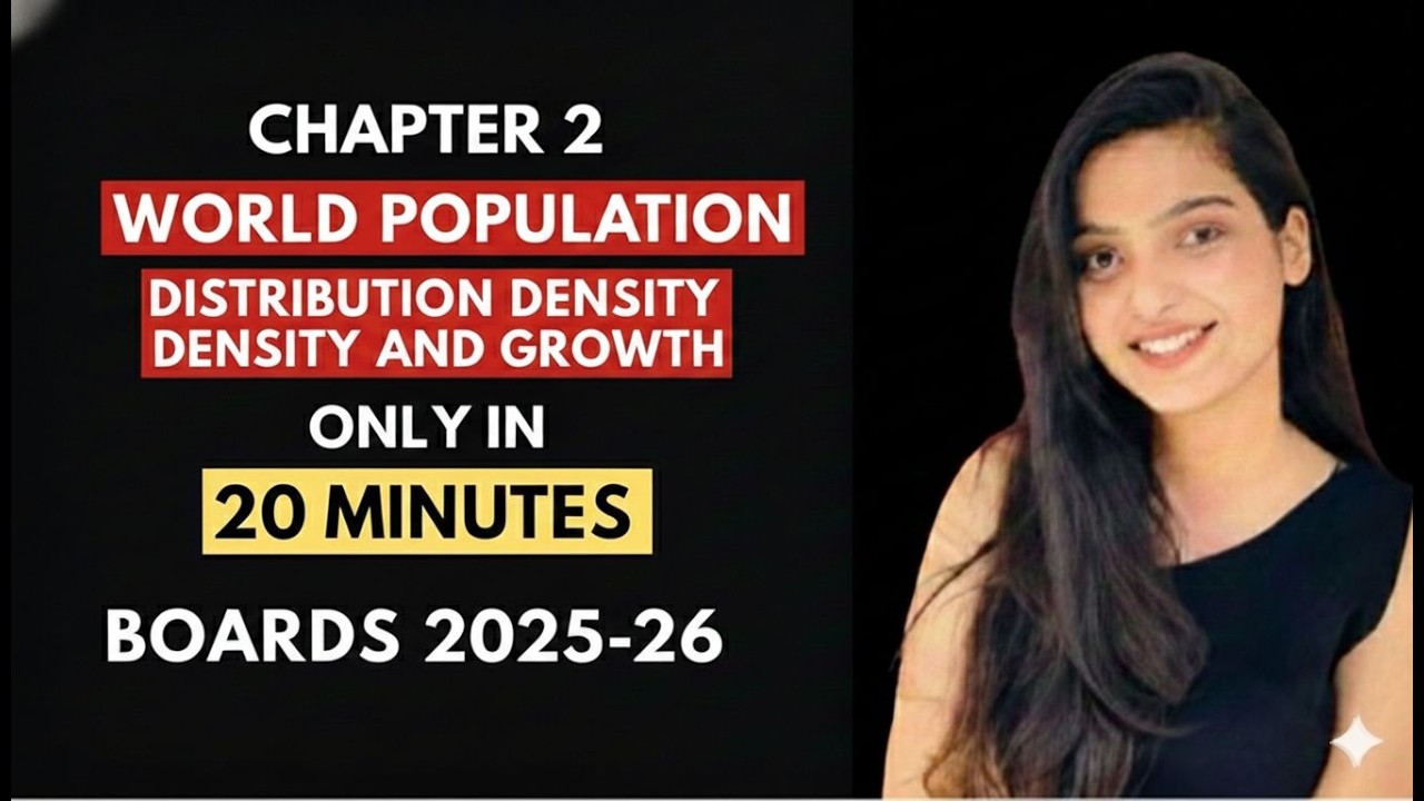 🔥 World Population in 20 minutes | Full Chapter Revision with Mnemonics | Class 12th Geography