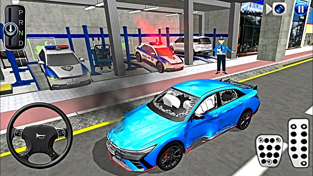 New Crashed Blue Car & Super Cars in Auto Repair Shop 🔧🛻 3D Driving Class 2025 - Android Gameplay🎮