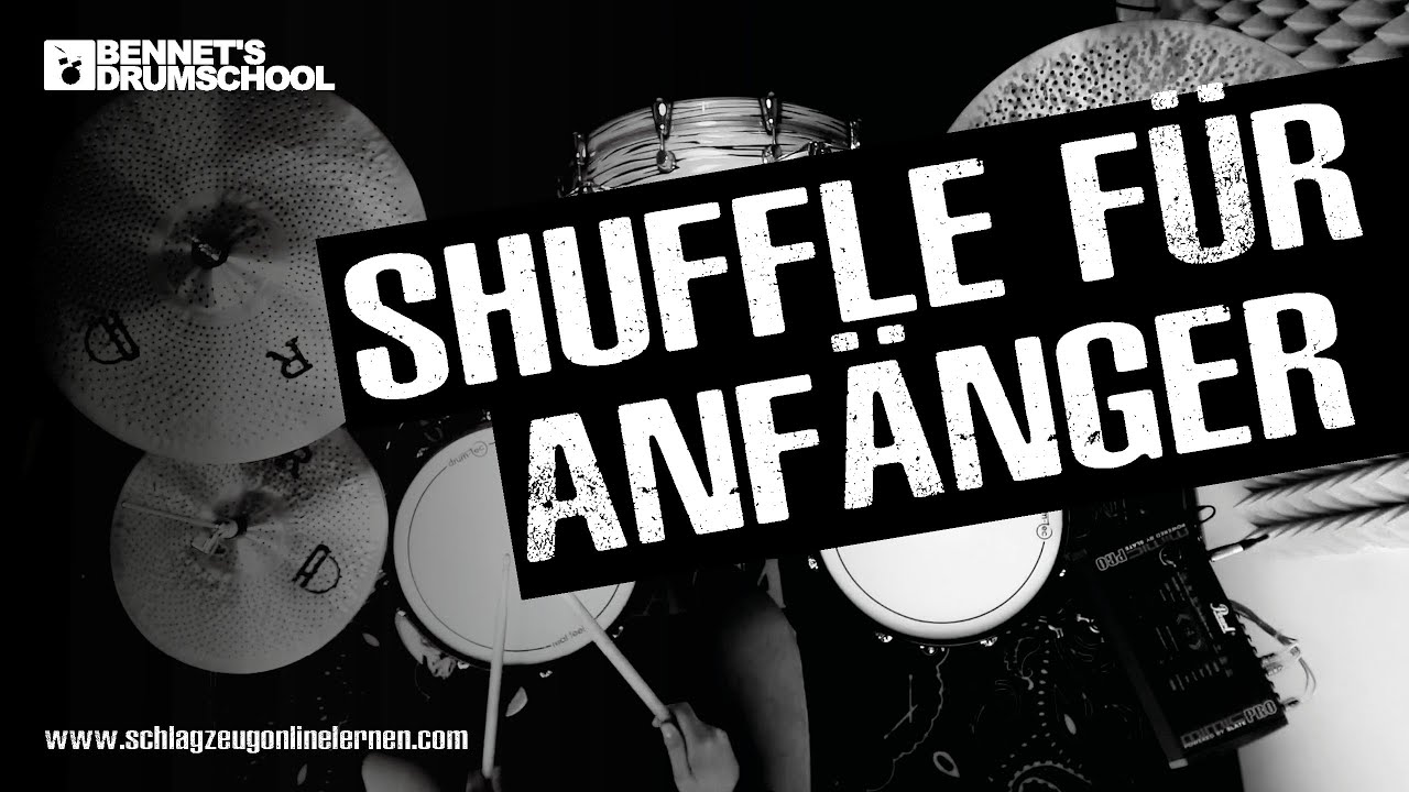 Shuffle für Anfänger. Schlagzeug Online lernen.