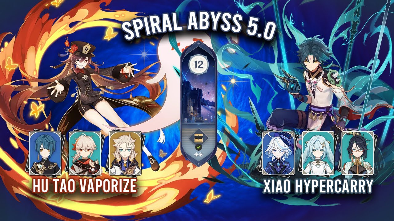 Spiral Abyss 5.0 - C1 Hu Tao Vaporize & C0 Xiao Hypercarry | Genshin Impact