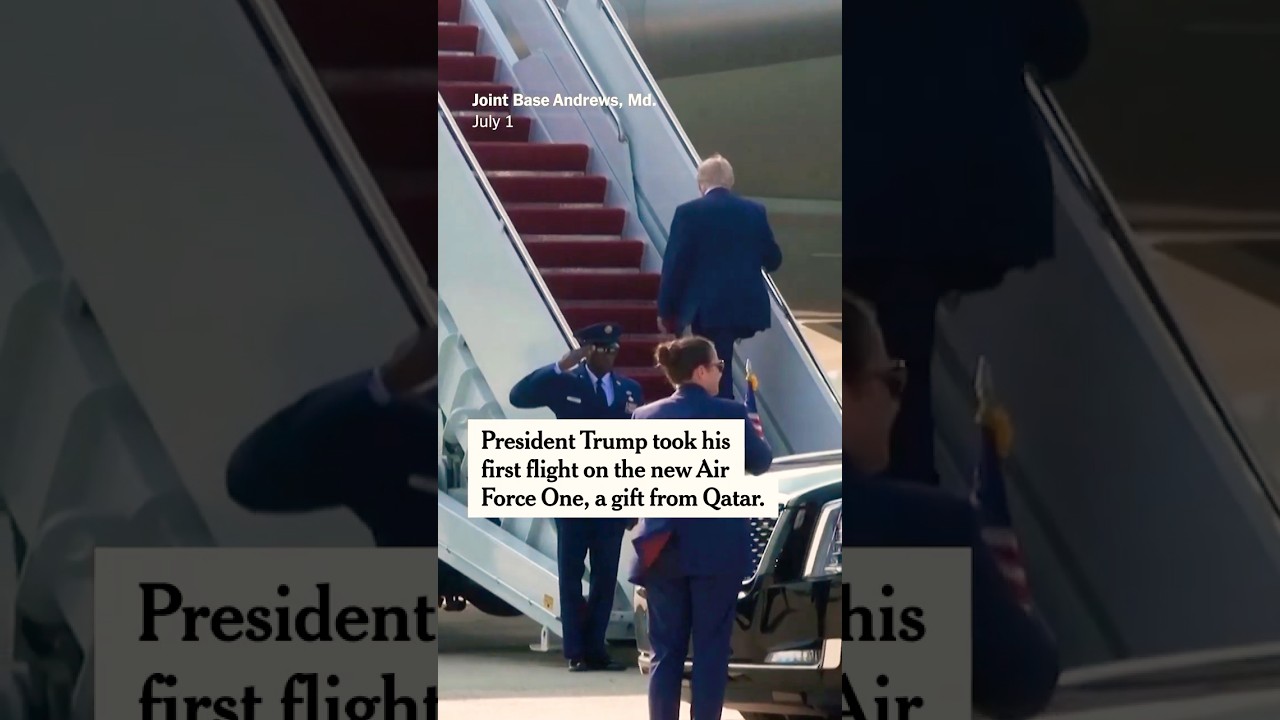 Trump Flies on New Air Force One Jet Gifted by Qatar