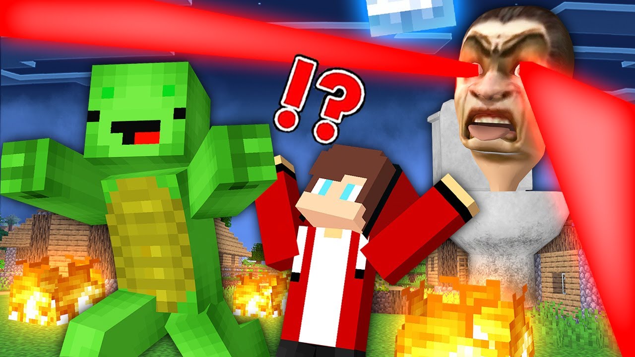 Titan Skibidi Toilet Attacked Mikey and JJ in Minecraft ! (Maizen Mazien Mizen)