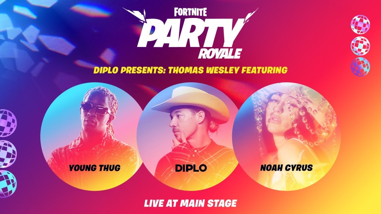 Fortnite Party Royale Live Event Featuring DIPLO, Young Thug, Noah Cyrus
