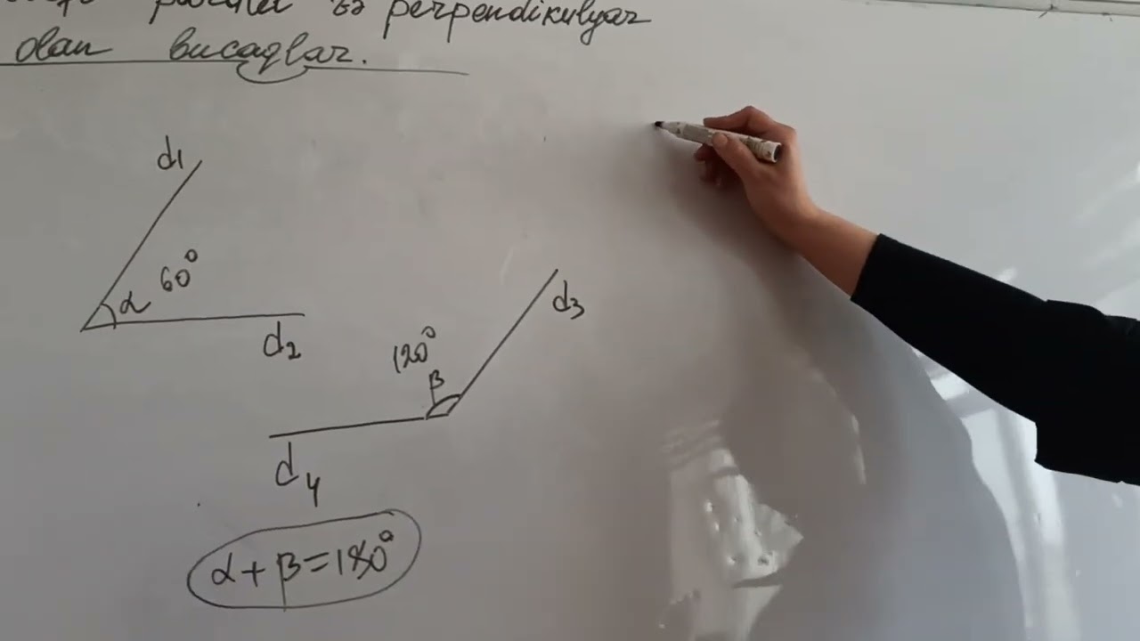 Uyğun tərəfi paralel və perpendikulyar olan bucaqlar