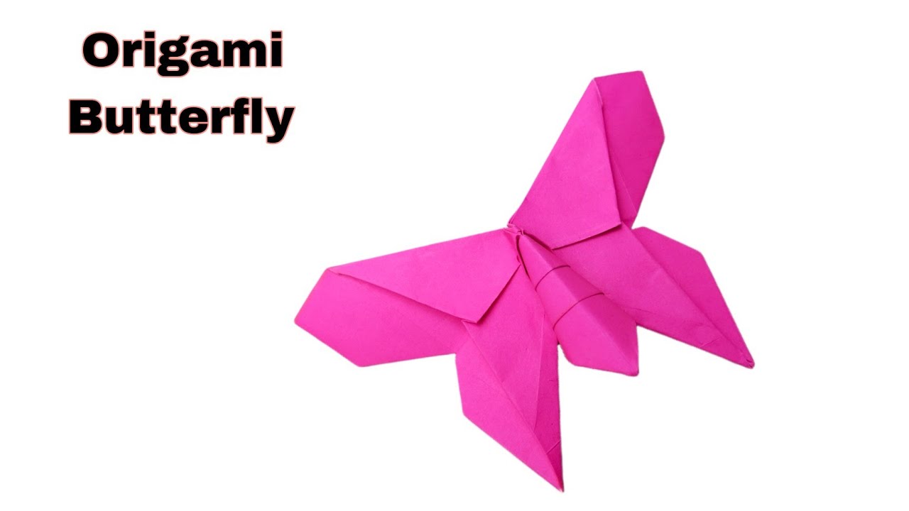 Origami butterfly !! Paper butterfly !! Flapping butterfly