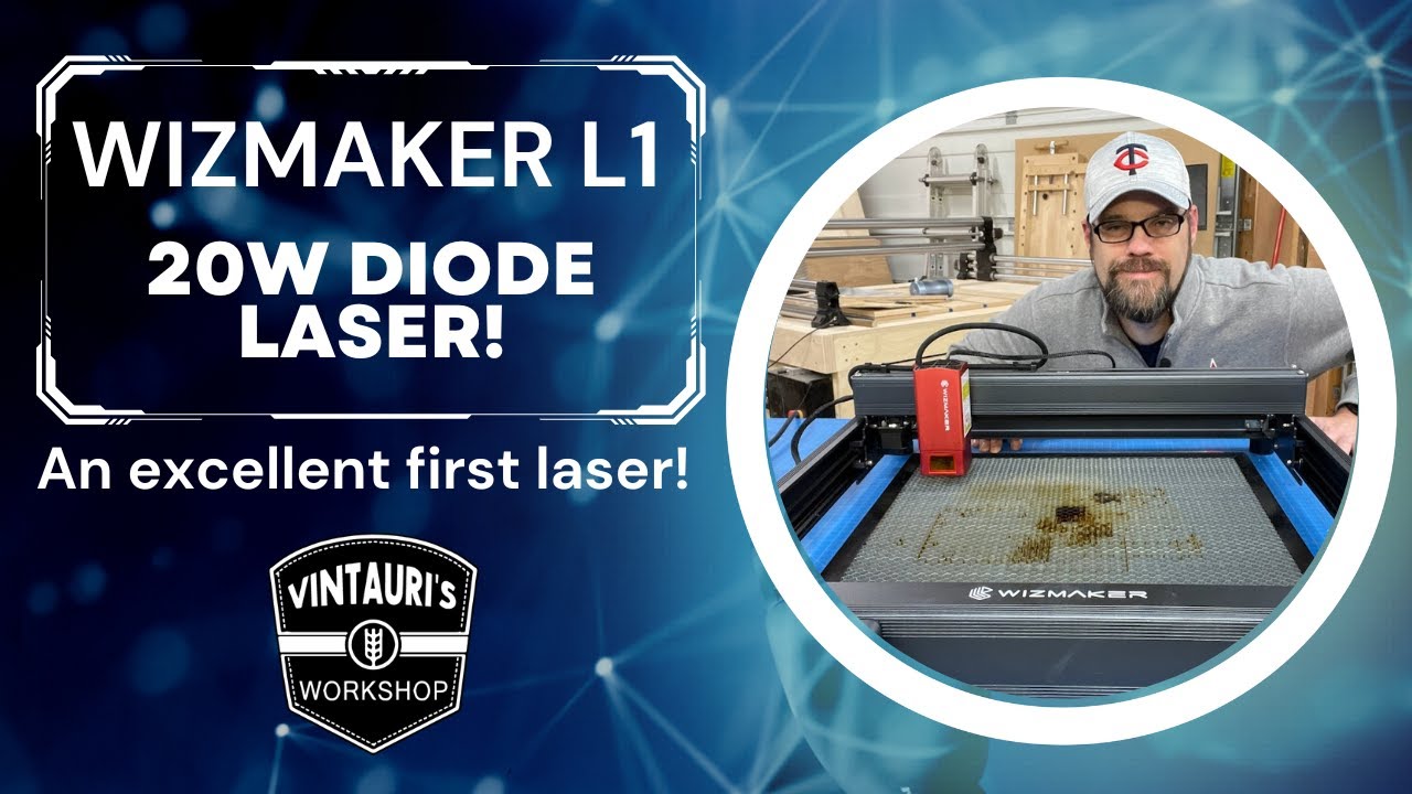 Testing the Wizmaker L1 20w Diode laser!
