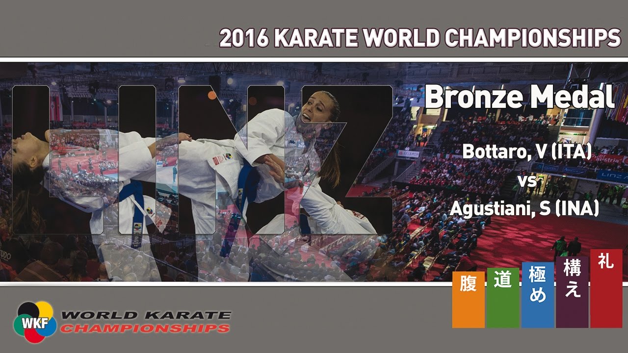 BRONZE MEDAL. Female Kata. Bottaro (ITA) vs Agustiani (INA). 2016 World Karate Championships