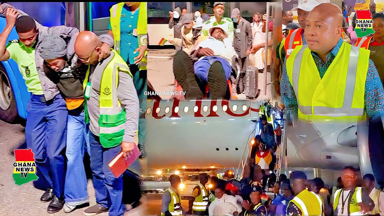 Over 300 2nd Batch of Ghanaian evacuees from South Africa happily & Safely arrive in Ghana