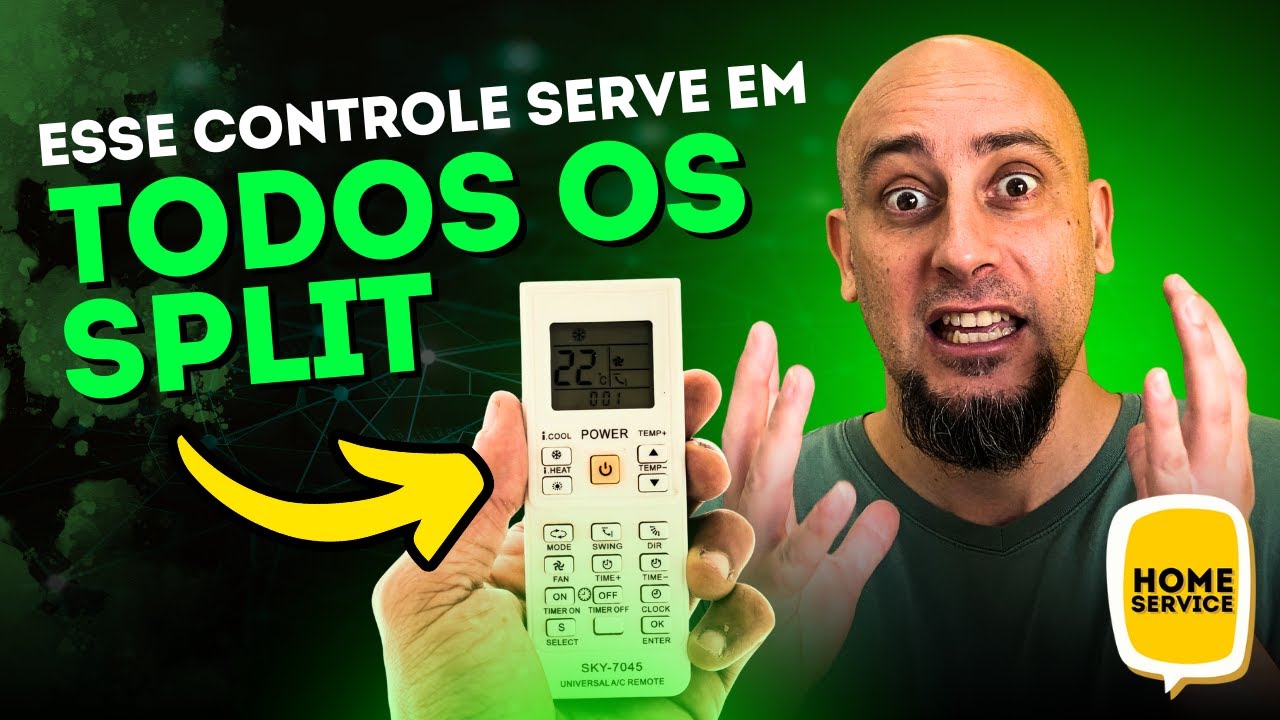 CONTROLE UNIVERSAL PARA SPLIT - COMO CONFIGURAR? | Home Service