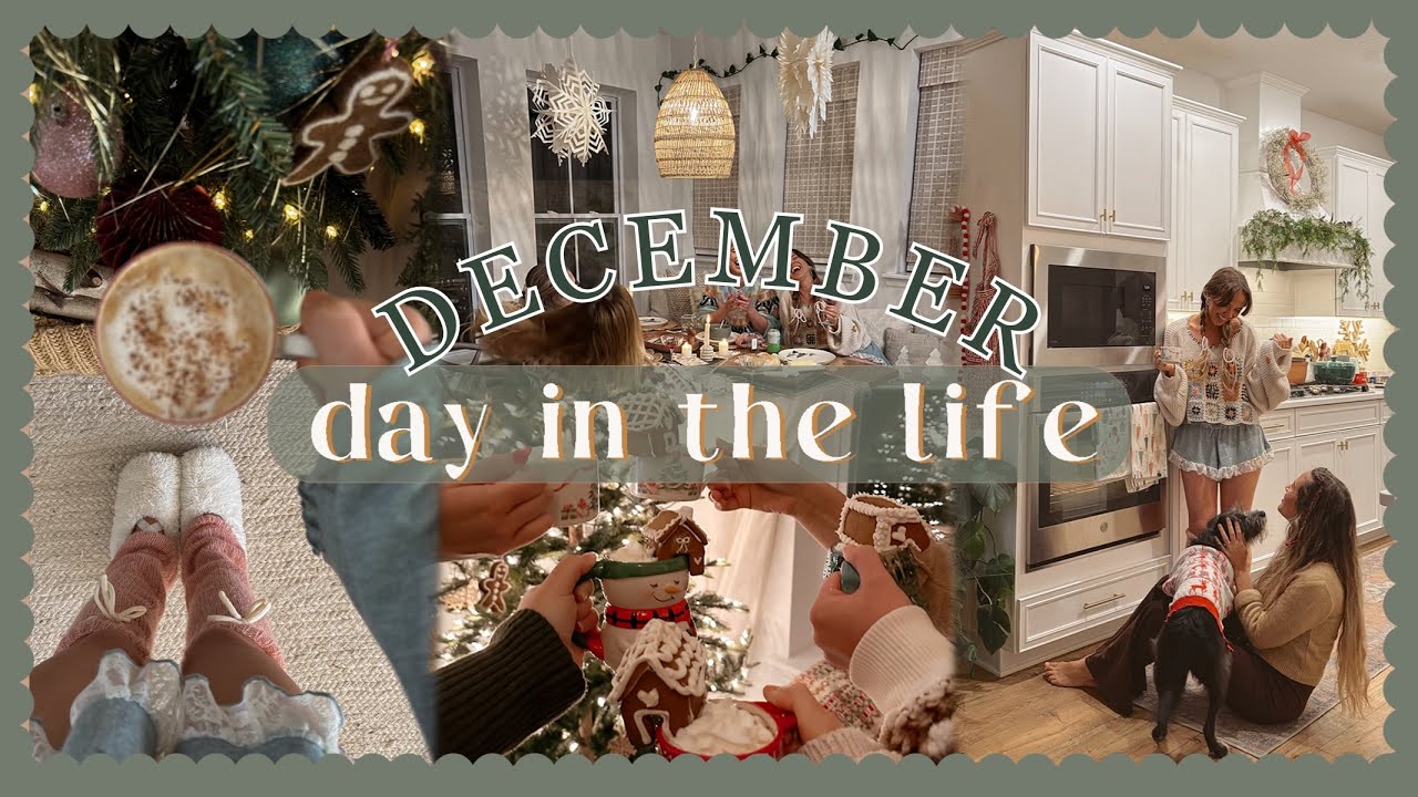 A DECEMBER DAY | hosting a cozy girl's night 🎄