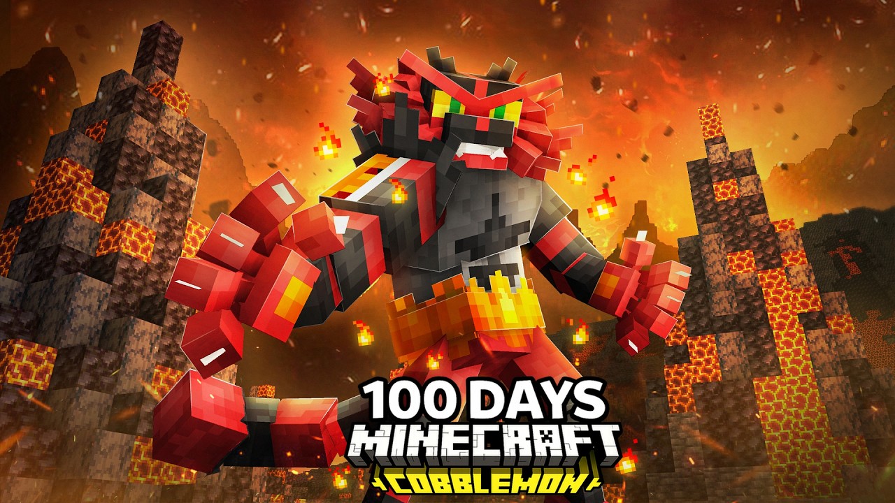 I Spent 100 Days in Pok&eacute;mon Minecraft Against my Rival! (Duos Cobblemon)