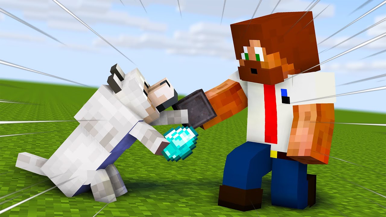 Min hund är OP i Minecraft
