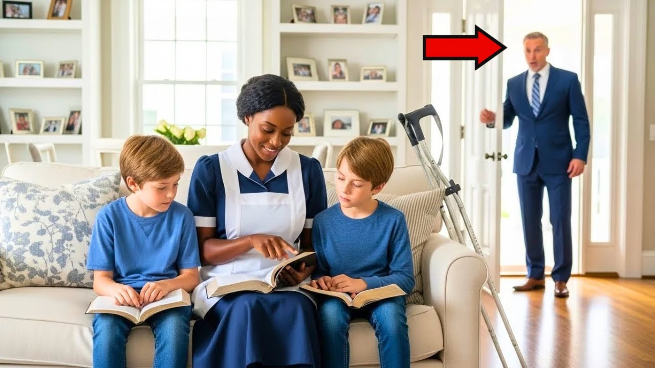 THE MILLIONAIRE CAME HOME UNANNOUNCED TO PROTECT HIS BLIND TWINS — UNTIL HE SAW WHAT THE MAID DID